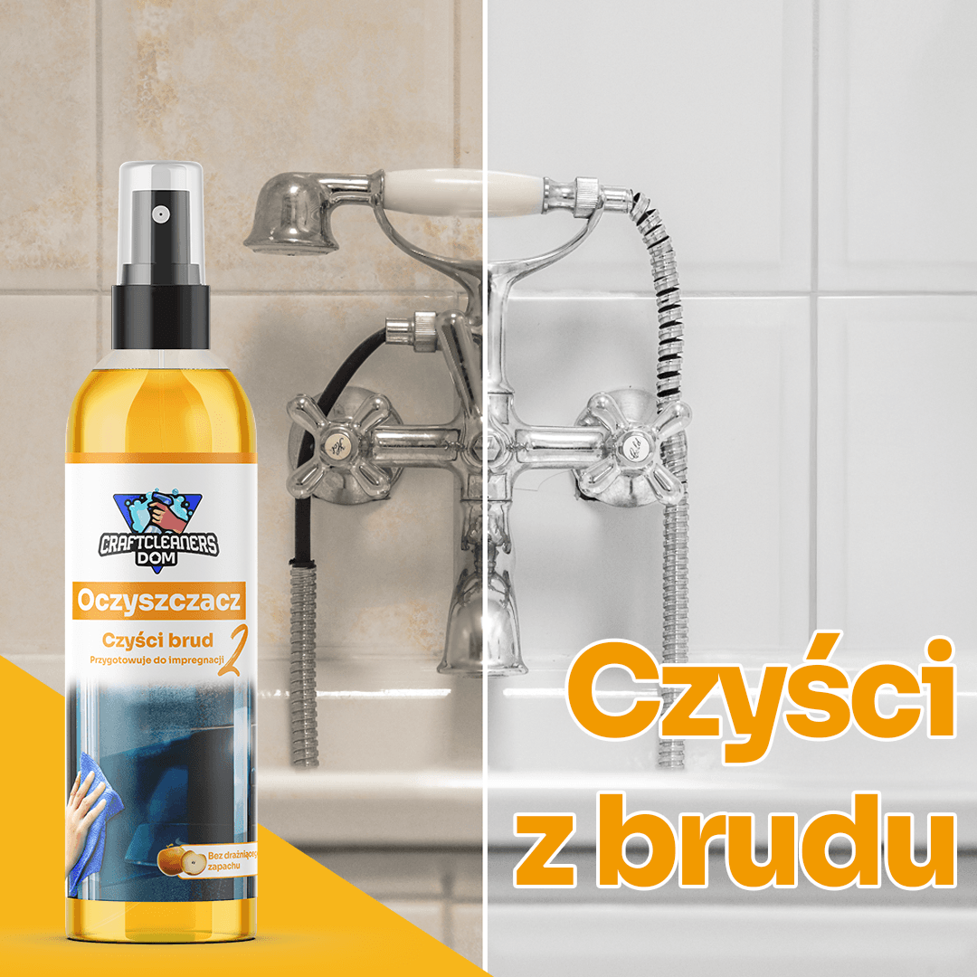 3w1 zestaw HYDROFOBOWY Do Łazienki i Kuchni 5x Mniej Kamienia i Osadów
